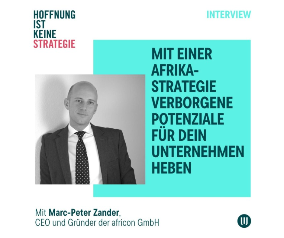 africon featured in the HOFFNUNG IST KEINE STRATEGIE podcast - africon